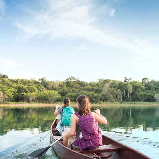 girl on boat at drug rehab center